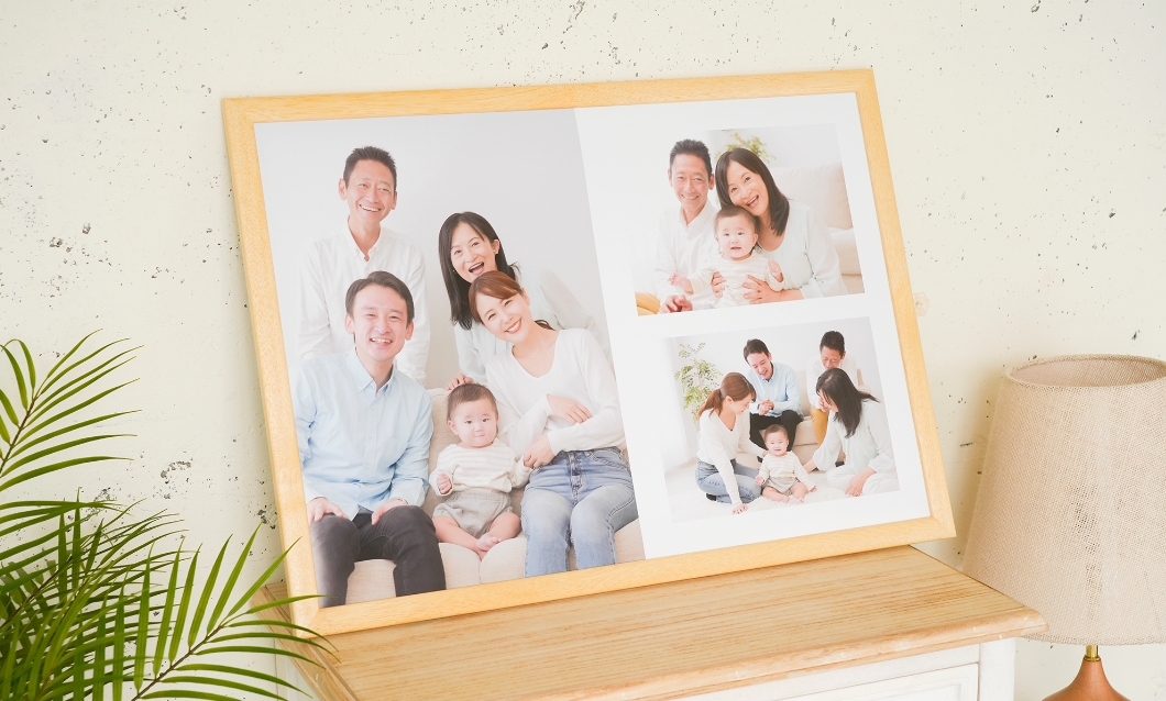 お子さまや家族の記念写真をインテリアに