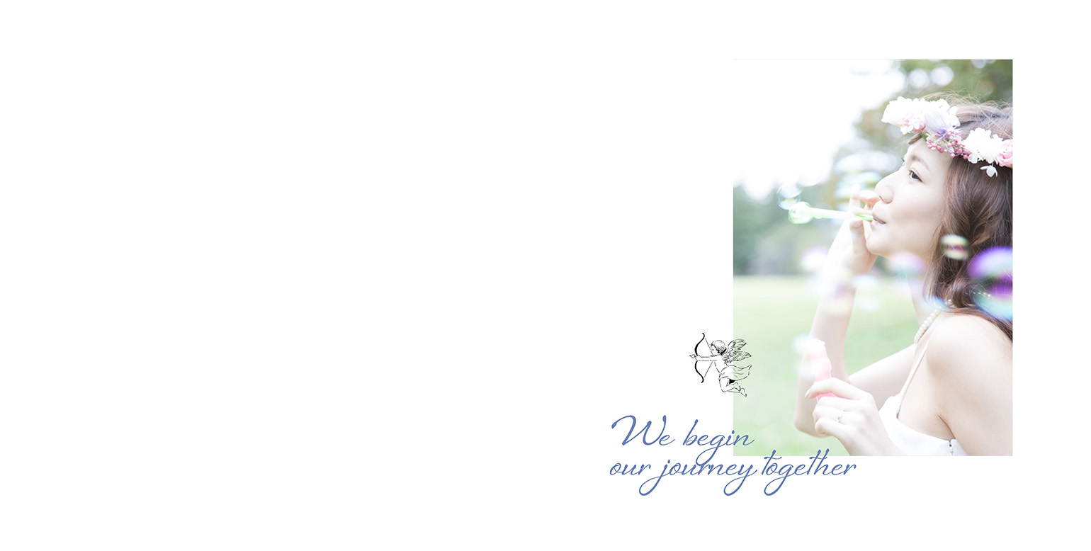 フォトブックのデザインテンプレート「GardenWedding」
