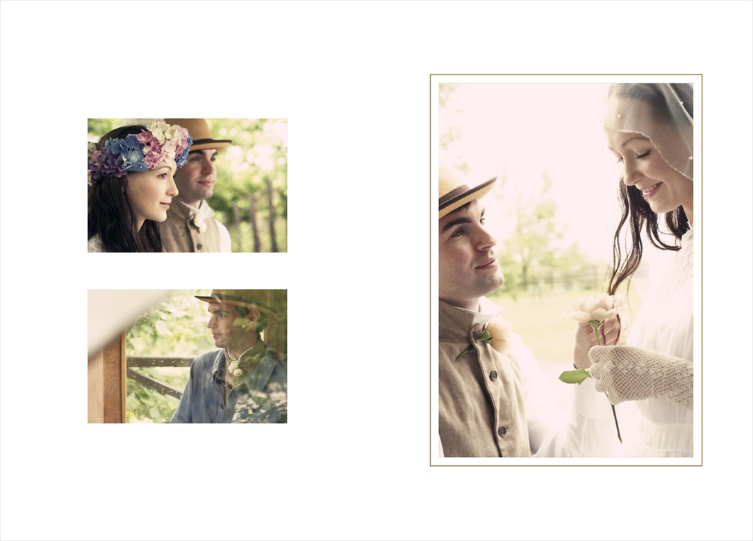 フォトブックのデザインテンプレート「marriage（縦長）」