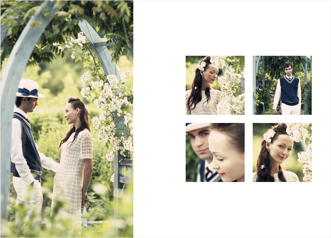 フォトブックのデザインテンプレート「marriage（縦長）」
