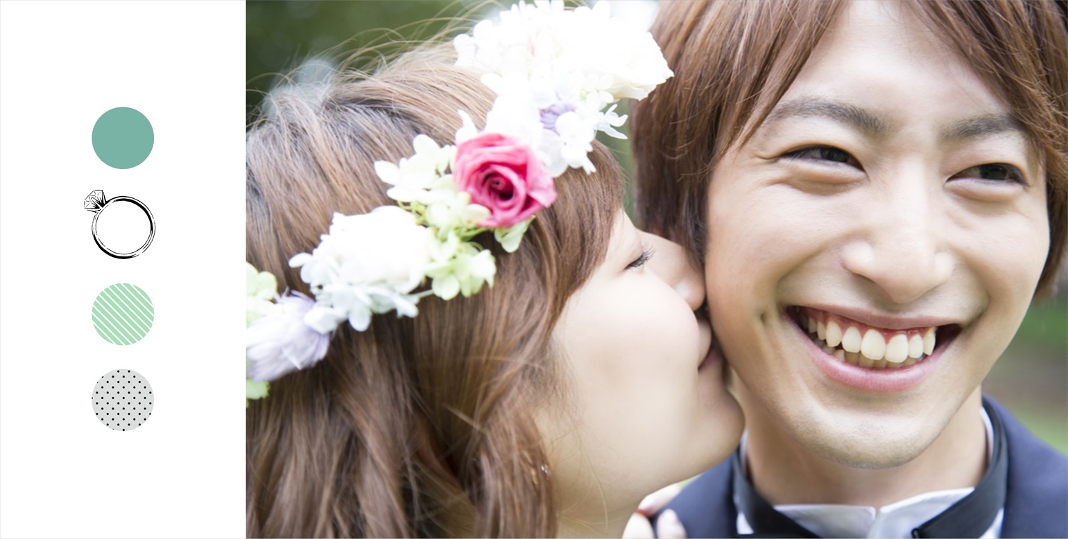 フォトブックのデザインテンプレート「GardenWedding」