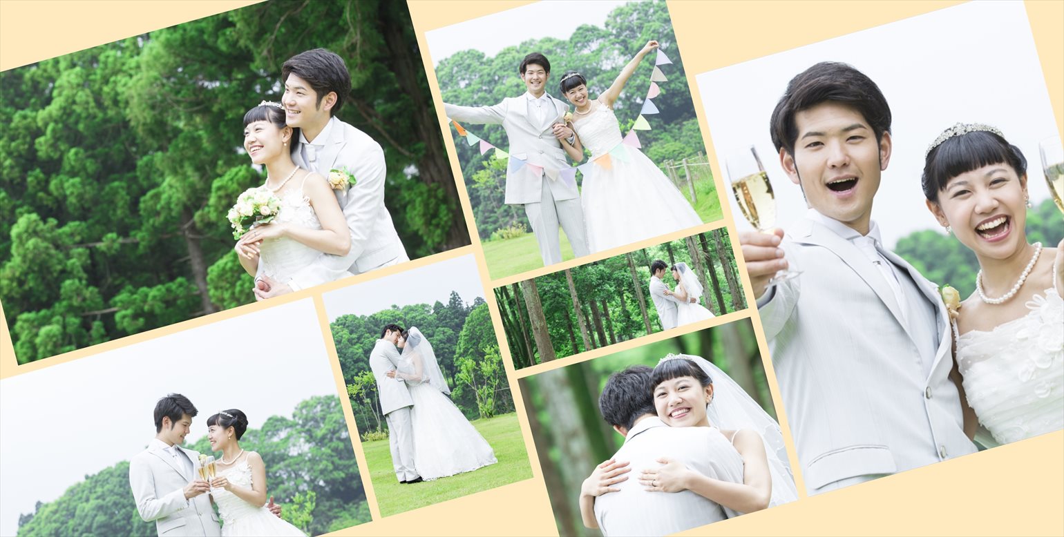 フォトブックのデザインテンプレート「JustMarried」