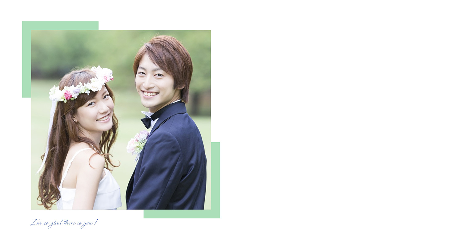 フォトブックのデザインテンプレート「GardenWedding」