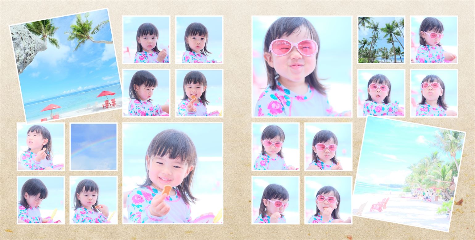 フォトブックのデザインテンプレート「トロピカル」