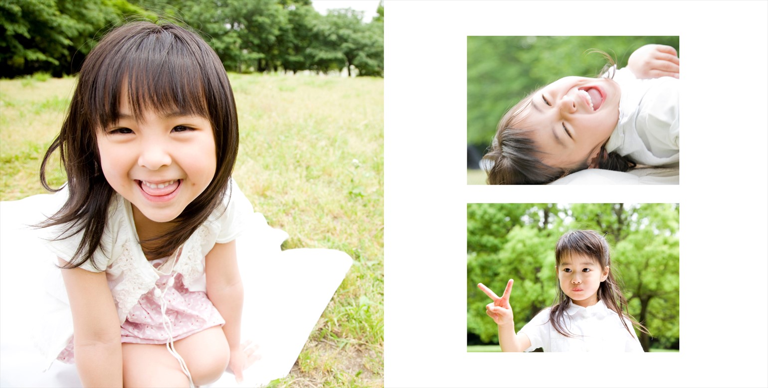 フォトブックのデザインテンプレート「シンプルホワイト（正方形　※ART-HC用）」