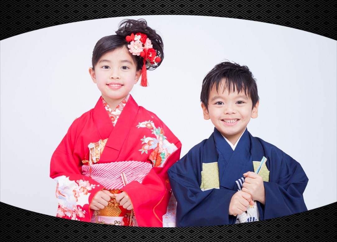 フォトブックのデザインテンプレート「七五三（女児）」