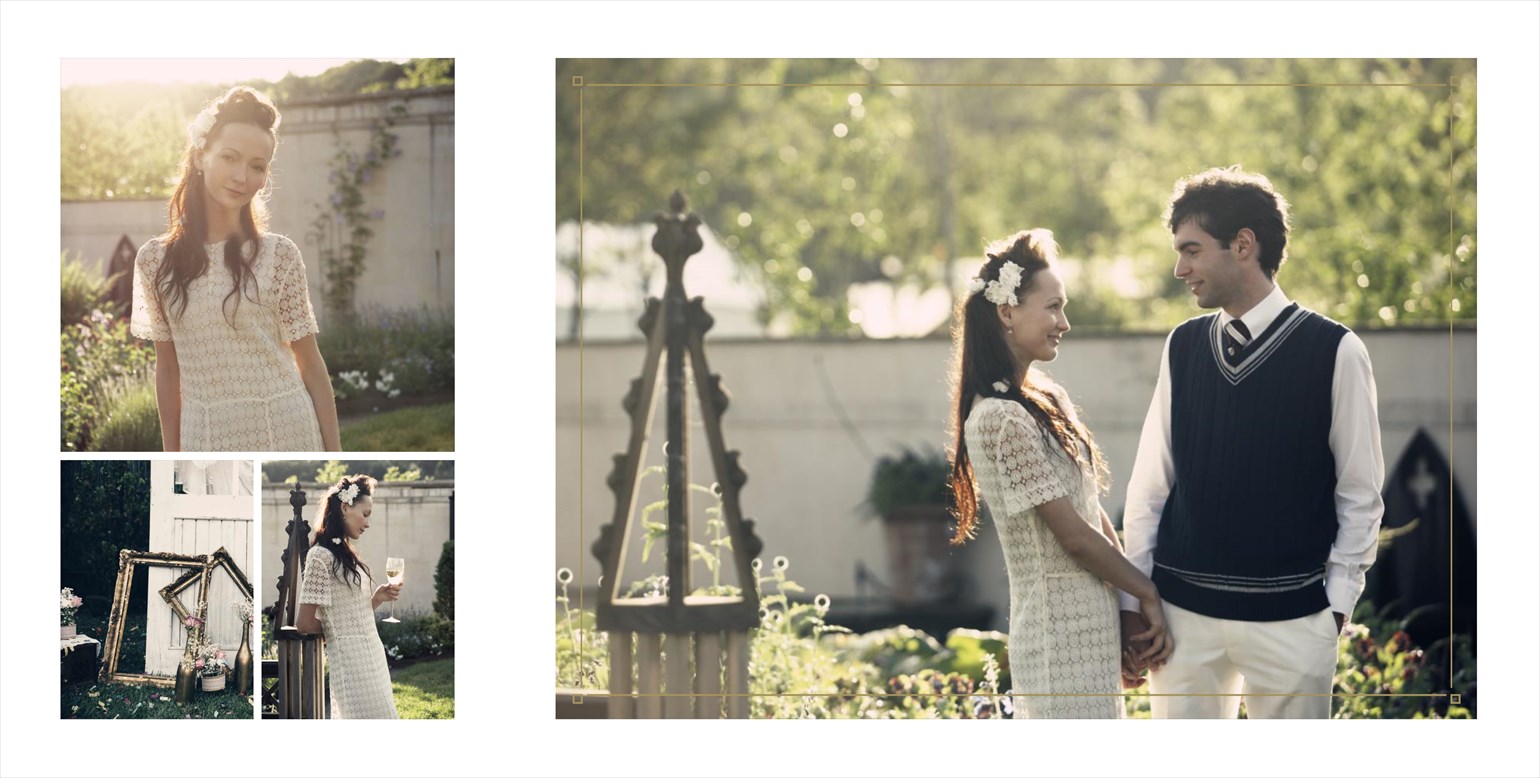 フォトブックのデザインテンプレート「marriage（正方形）」