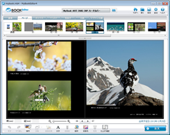 フォトブックの編集画面