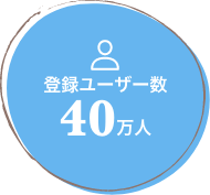 登録ユーザー数40万人