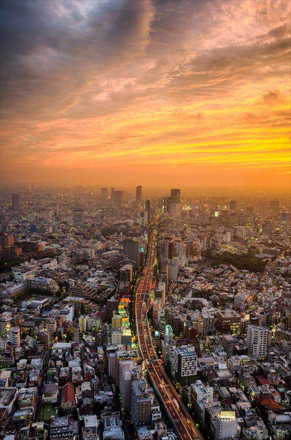 東京の夕焼け