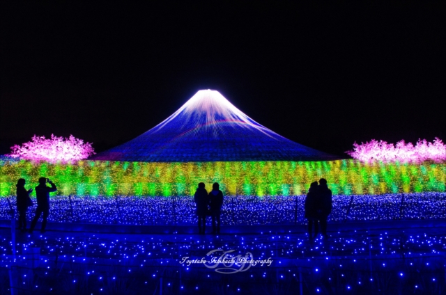 富士山のイルミネーション