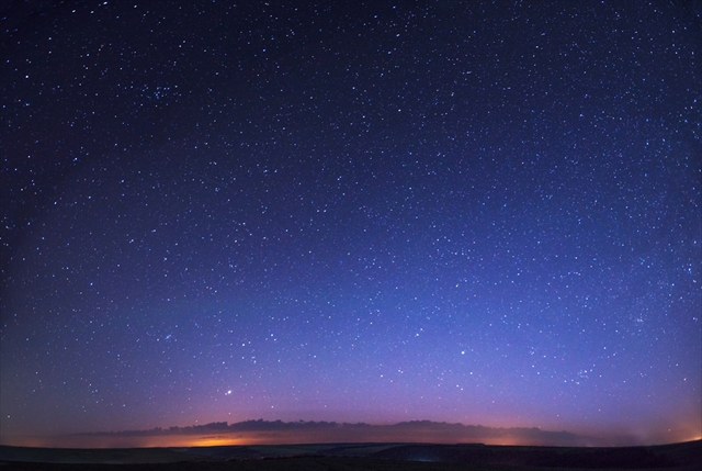 RAWで撮影された星空