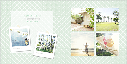 素材レイアウトのコツ フォトブックならマイブック