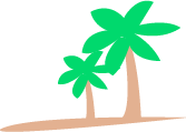 ヤシの木のアイコン